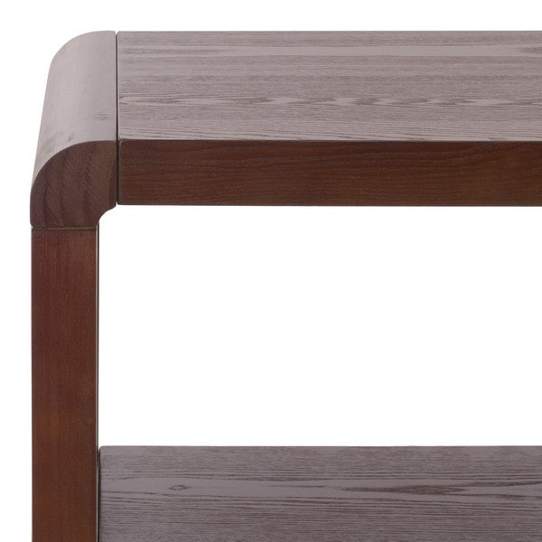 Omara 2 Shelf Console Table in Walnut