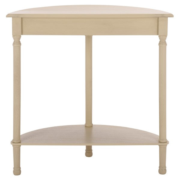 Tinsley Half Round Console Table in Sand