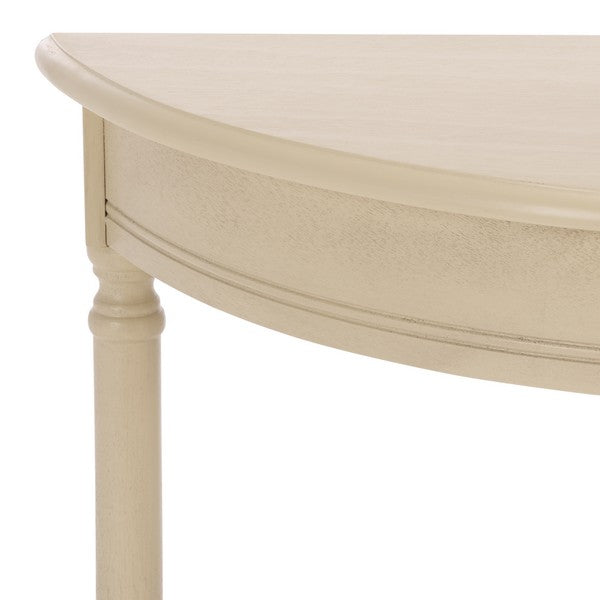 Tinsley Half Round Console Table in Sand