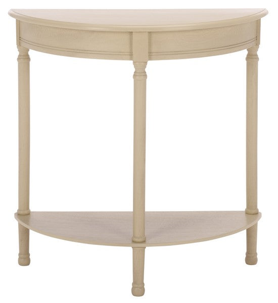 Tinsley Half Round Console Table in Sand