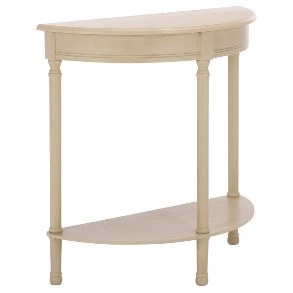 Tinsley Half Round Console Table in Sand