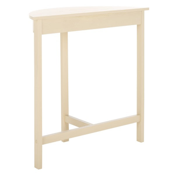 Seraphina Half-Round Wood Console Table in Sand