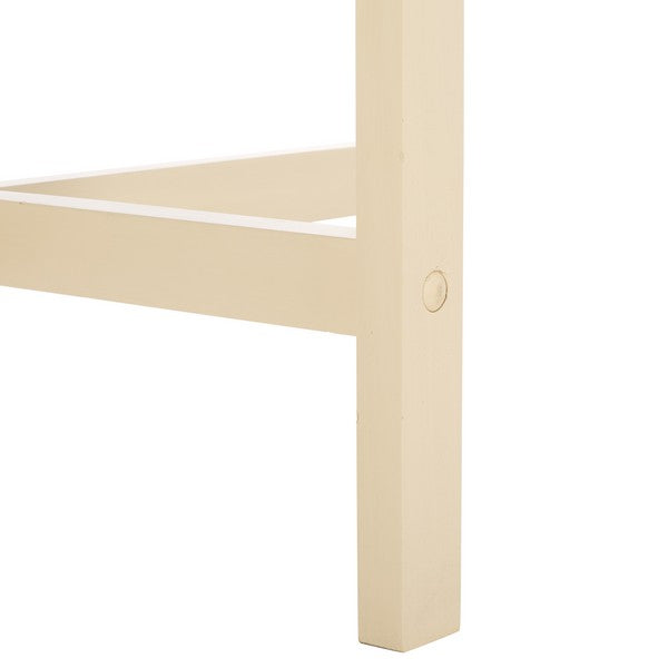 Seraphina Half-Round Wood Console Table in Sand