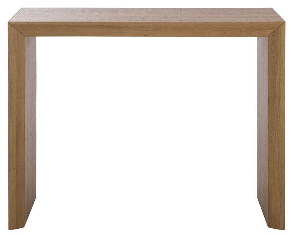 Woodrow Wood Console Table in Natural Brown