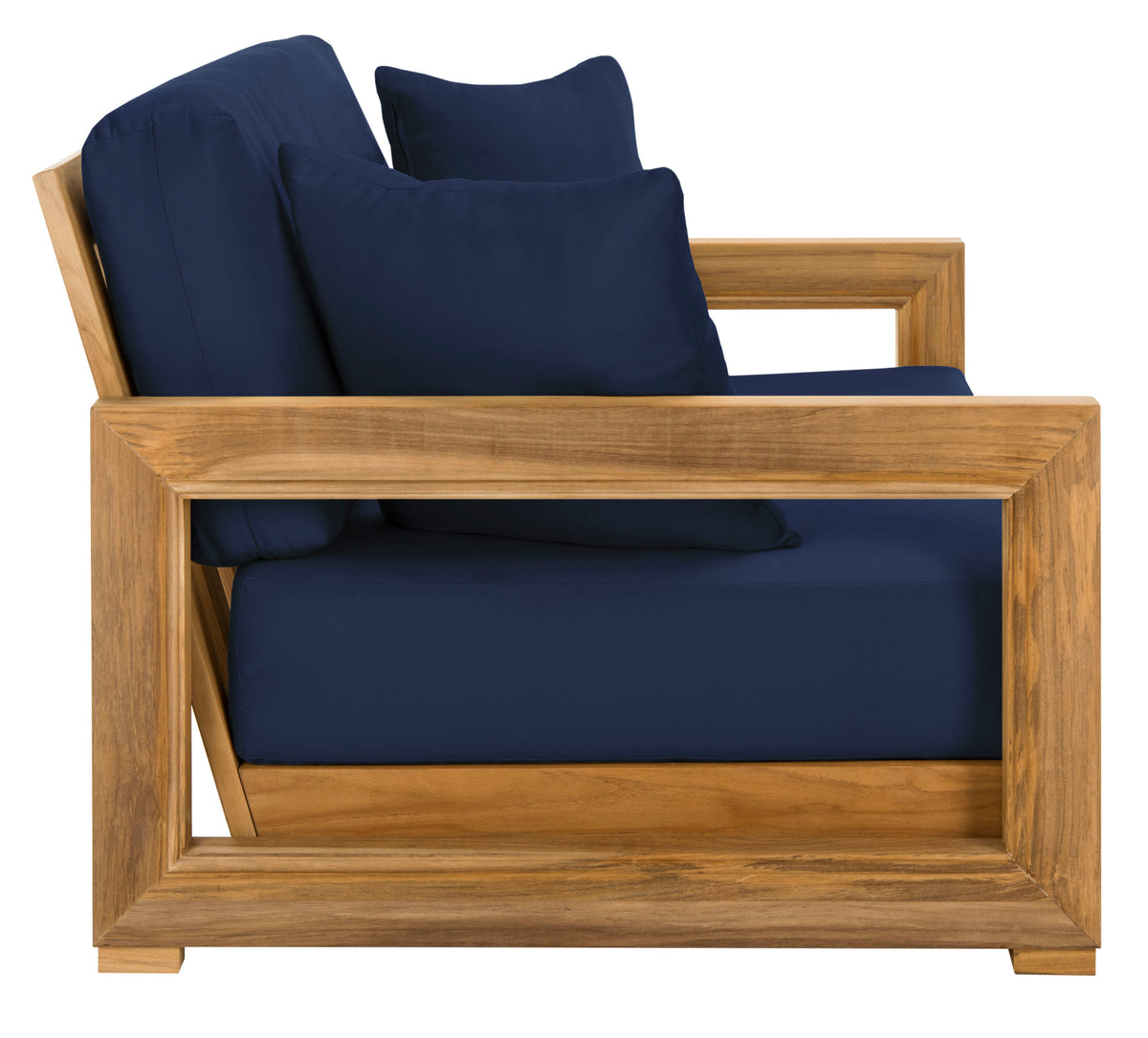 Montford Aluminum 2-Seat Loveseat in Black and White