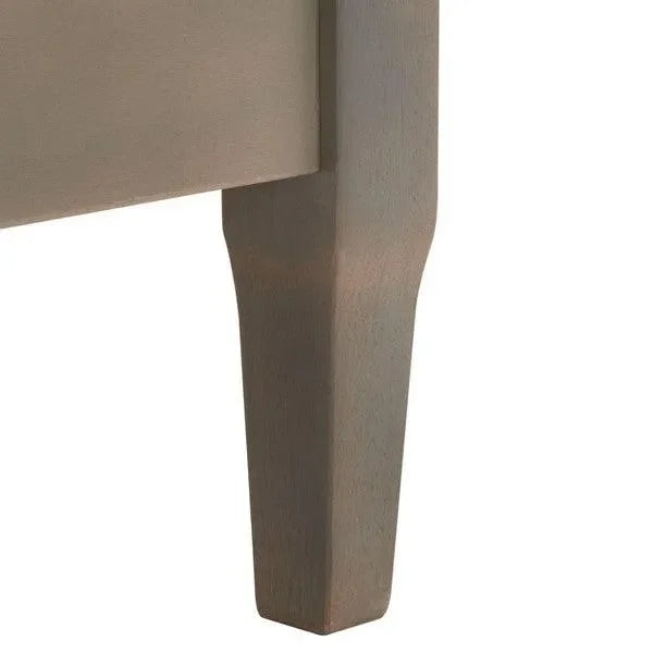 Martinique Wood Patio Armchair in Light Gray and Beige - The Mayfair Hall