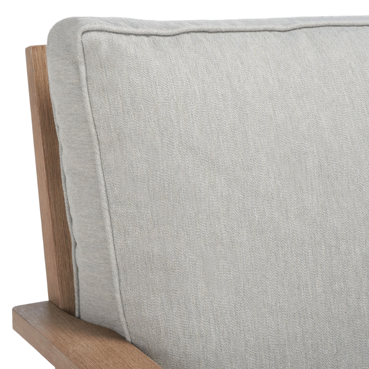 Martinique Eucalyptus Wood Patio Loveseat in Natural and Gray