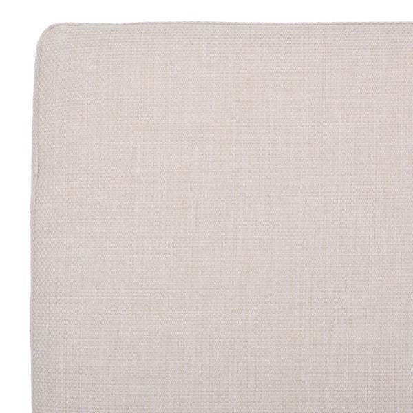 Montclair Wood Patio Chaise Lounge in Natural with Beige Cushion