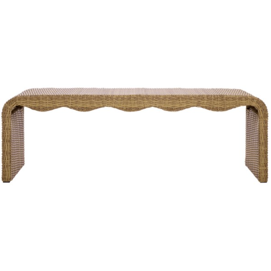 Lynsee Wicker Bench in Natural