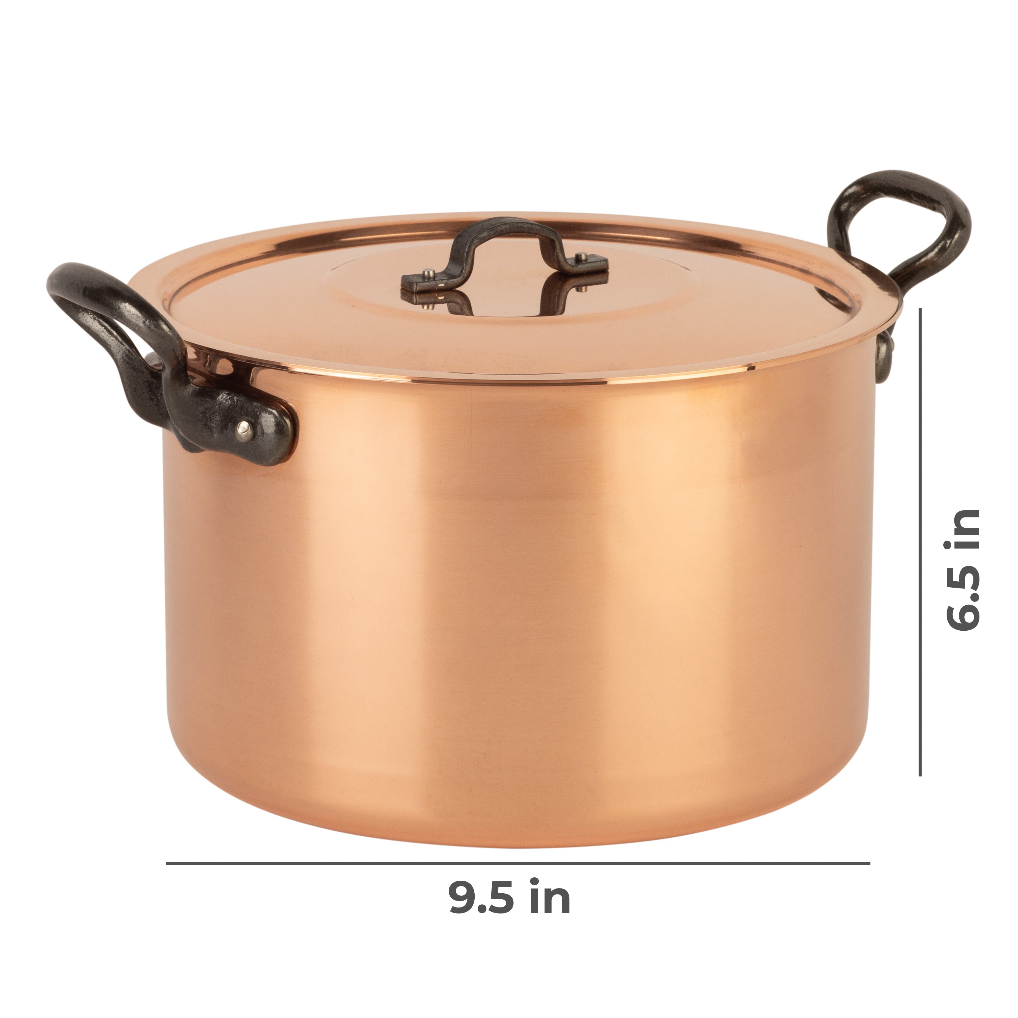 Tinned Copper Soup Pot with Higher Walls - Thumbnail 4