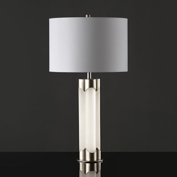 Chavez Alabaster Greco-Roman Inspired Table Lamp - The Mayfair Hall