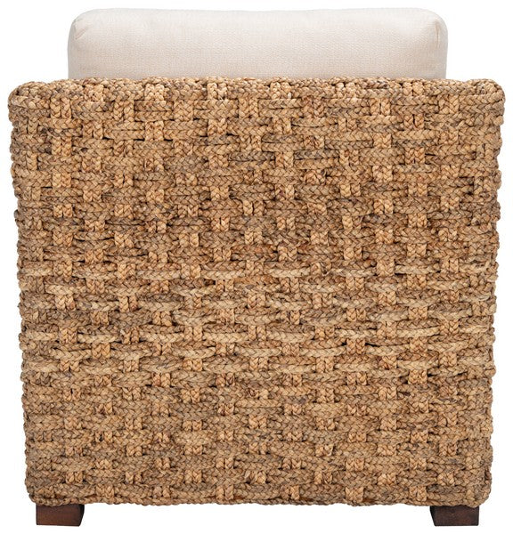 Gregory Natural-Beige Water Hyacinth Accent Chair - The Mayfair Hall