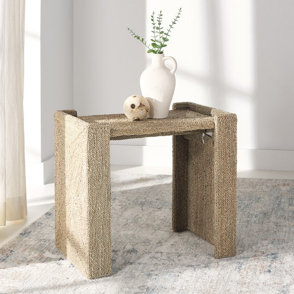 Wynima Natural Sea Grass Accent Table - The Mayfair Hall