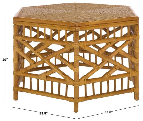 Frederica Rattan Coffee Table in Natural