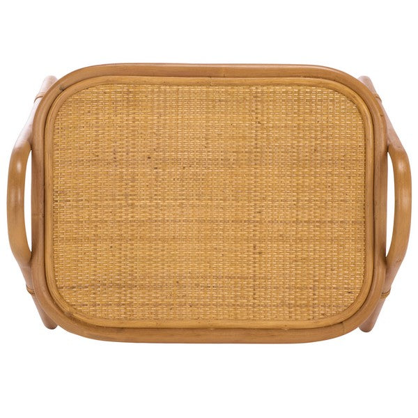 Bayard Rattan Pole Magazine Holder and Accent Table in Natural