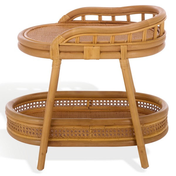 Shayleen Rattan Pole Accent Table in Natural
