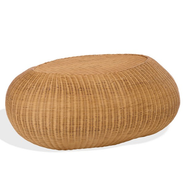 O'reilly Rattan Oval Coffee Table in Natural