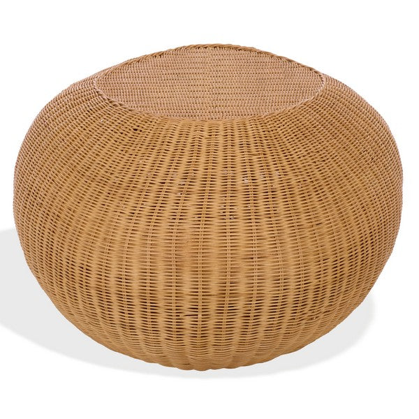 O'reilly Rattan Oval Coffee Table in Natural