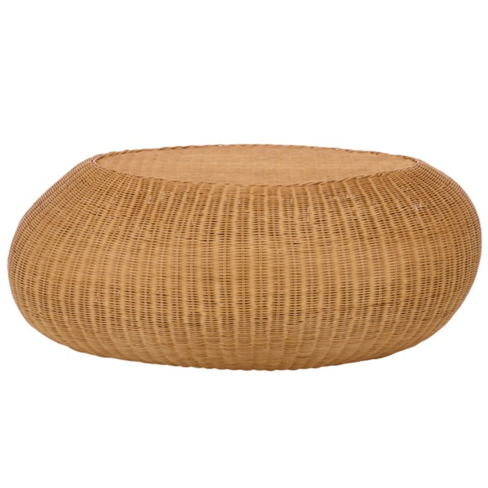 O'reilly Rattan Oval Coffee Table - Thumbnail 3