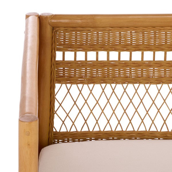 Shawnee Rattan Loveseat Sofa in Natural