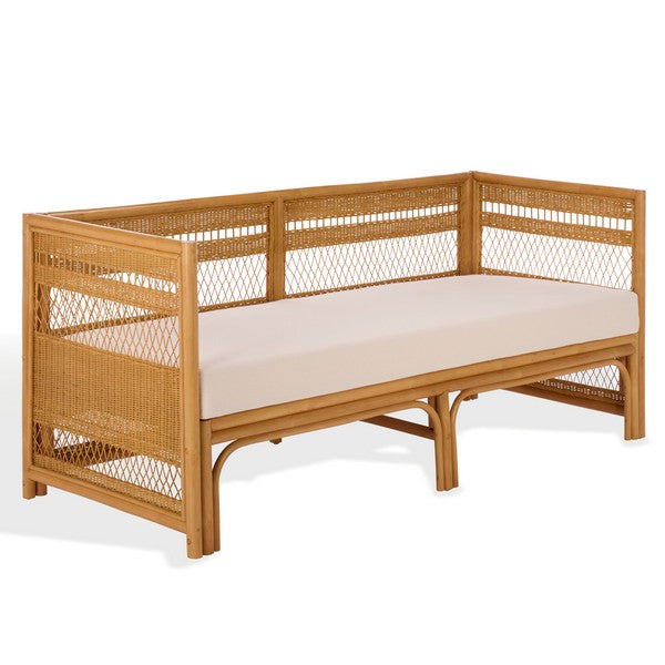 Shawnee Rattan Loveseat Sofa in Natural