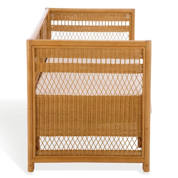 Shawnee Rattan Loveseat Sofa in Natural