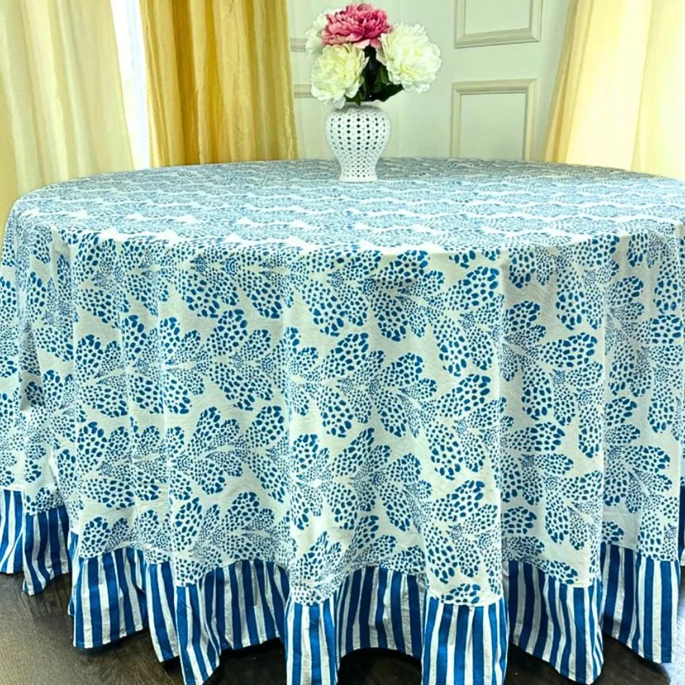 Cabana Blue Kelli - Tablecloth - The Mayfair Hall