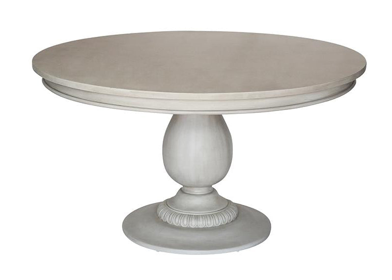 55" Charlotte Pedestal Table (Aged French Grey)