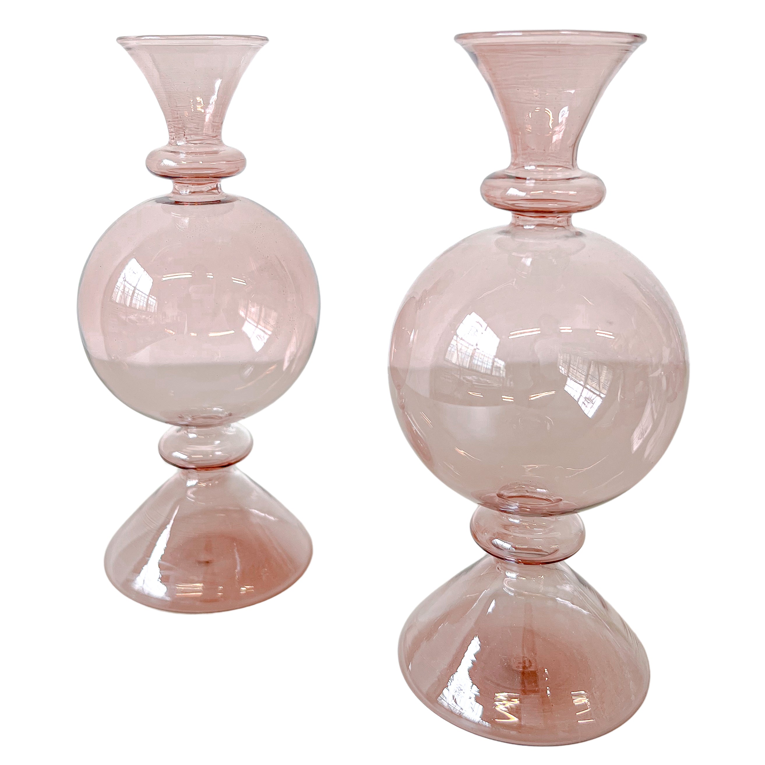 Cherry Blossom Bauble Vase in Pink (Set of 2)