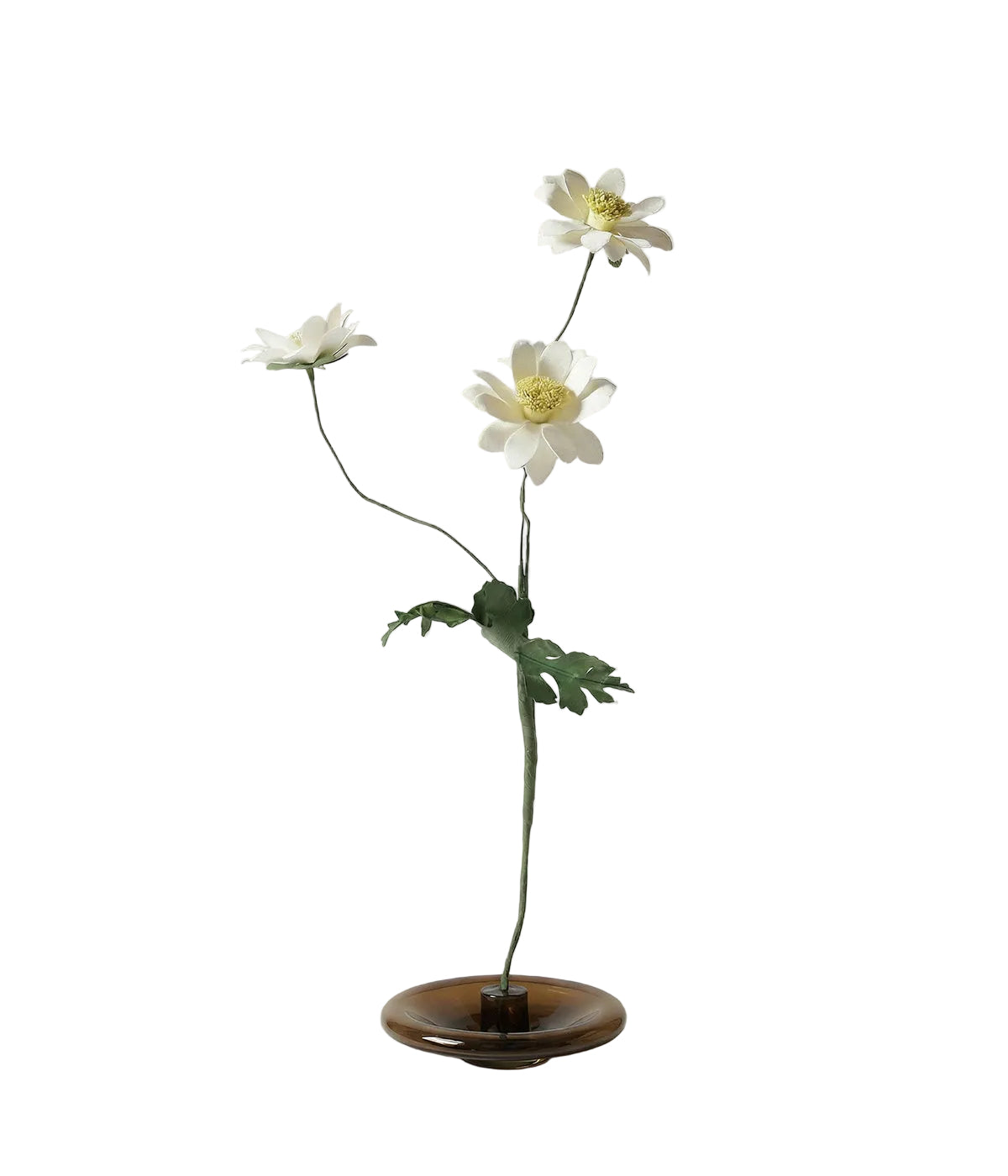 White Chrysanthemum Beeswax Paper Flower