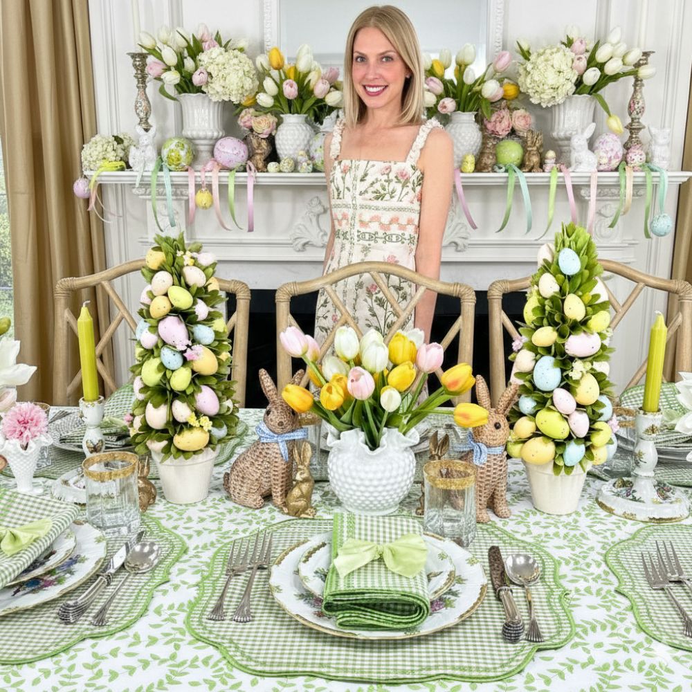 Light Green Leaves - Tablecloth