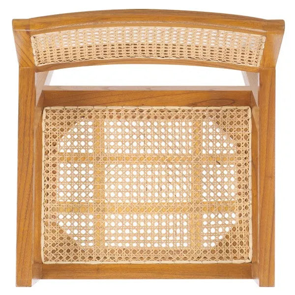 Cire Rattan Dining Chair in Natural with Teak Frame