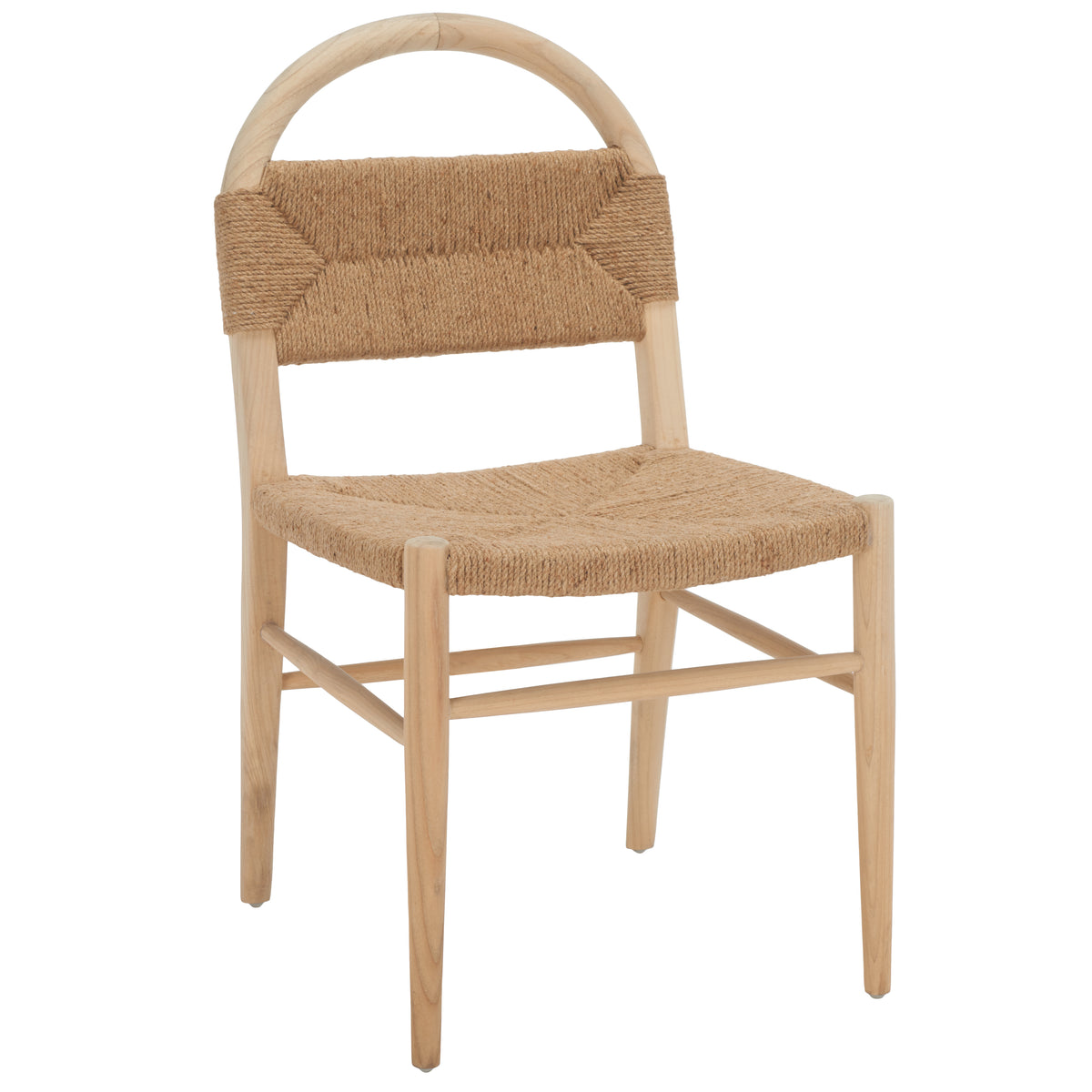 Ottilie Dining Chair in Natural Sungkai and Natural Jute Rope