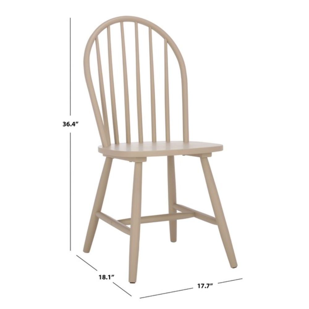 Omaha Wood Dining Chair in Khaki (Set of 2)