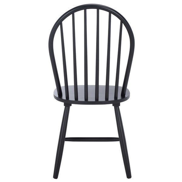 Omaha Wood Dining Chair in Black (Set of 2)