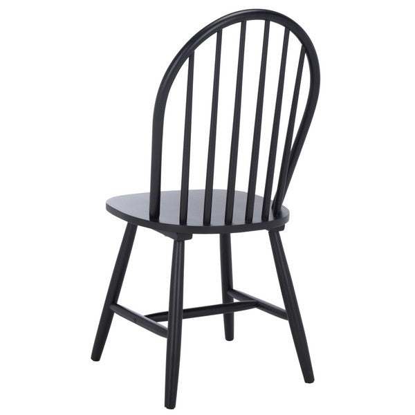 Omaha Wood Dining Chair in Black (Set of 2)