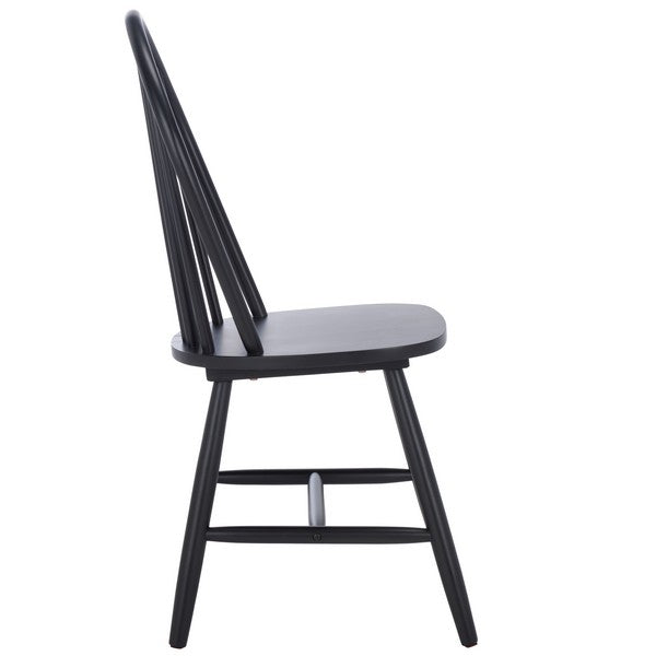 Omaha Wood Dining Chair in Black (Set of 2)