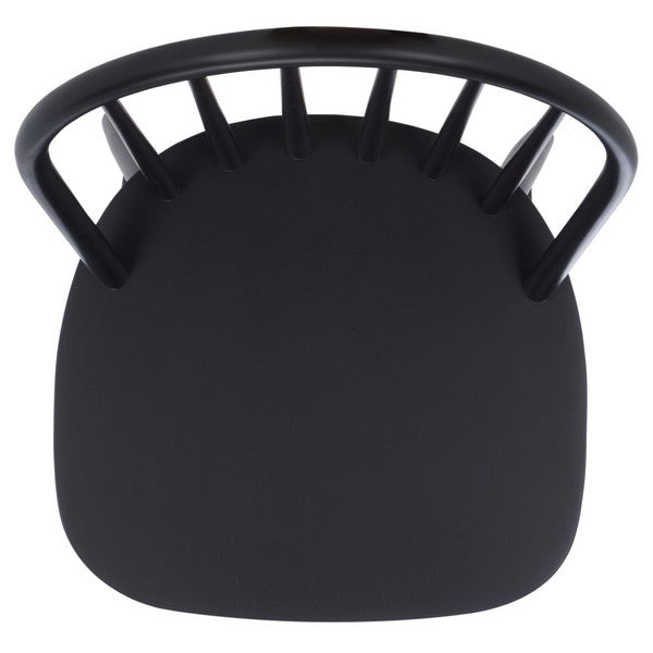 Omaha Wood Dining Chair in Black (Set of 2)