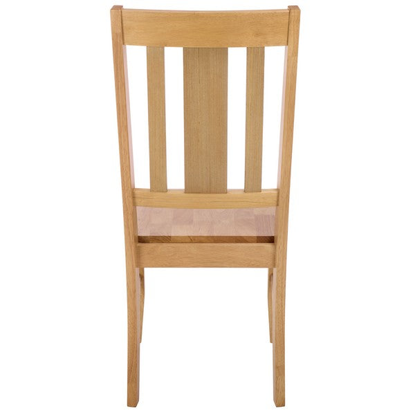 Roswitha Splat Back Dining Chair in Light Oak