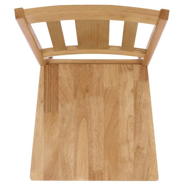 Roswitha Splat Back Dining Chair in Light Oak