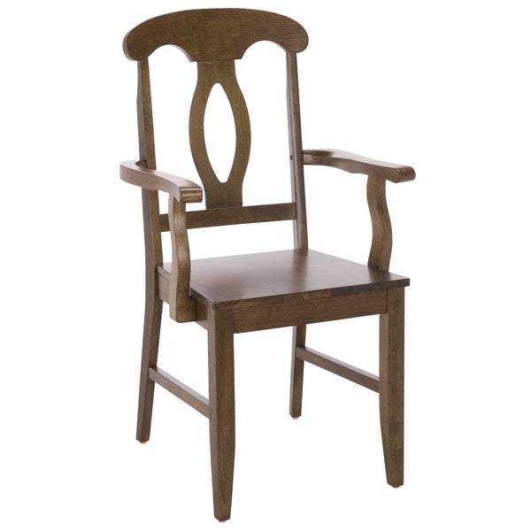 Hannelore Wooden Arm Chair in Dark Oak