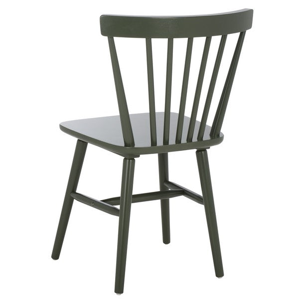 Winona Wood Spindle Back Dining Chair in Dusty Green (Set of 2)