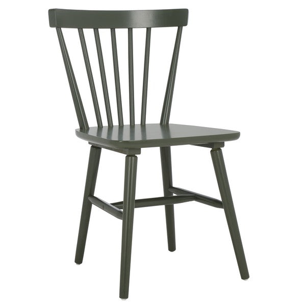 Winona Wood Spindle Back Dining Chair in Dusty Green (Set of 2)