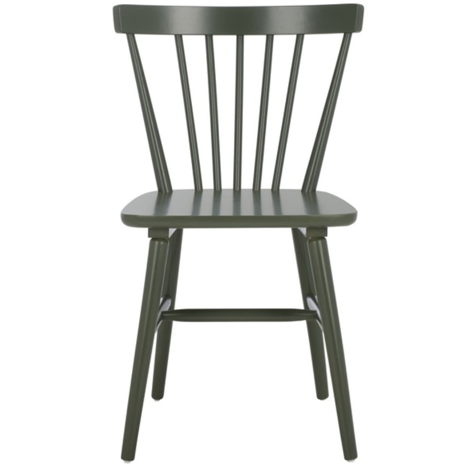 Winona Wood Spindle Back Dining Chair in Dusty Green (Set of 2)