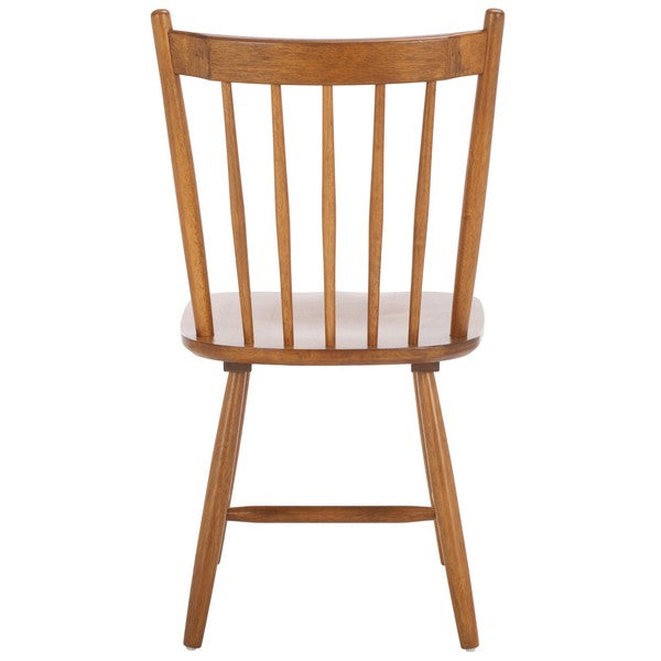 Andreas Wood Spindle Back Dining Chair in Honey (Set of 2)