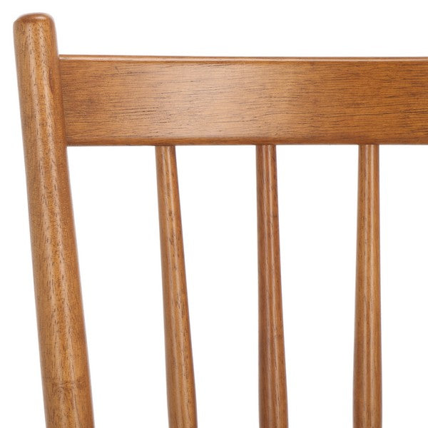 Andreas Wood Spindle Back Dining Chair in Honey (Set of 2)