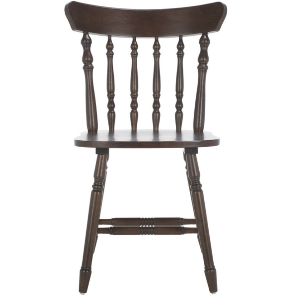 Coralyn Spindle Back Dining Chairs in Dark Walnut (Set of 2)