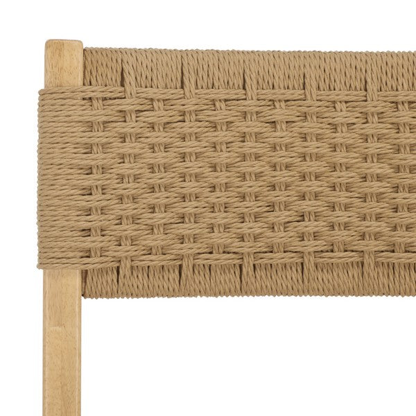 Dutton Wood Dining Chair in Natural with Woven Paper Cord Seat