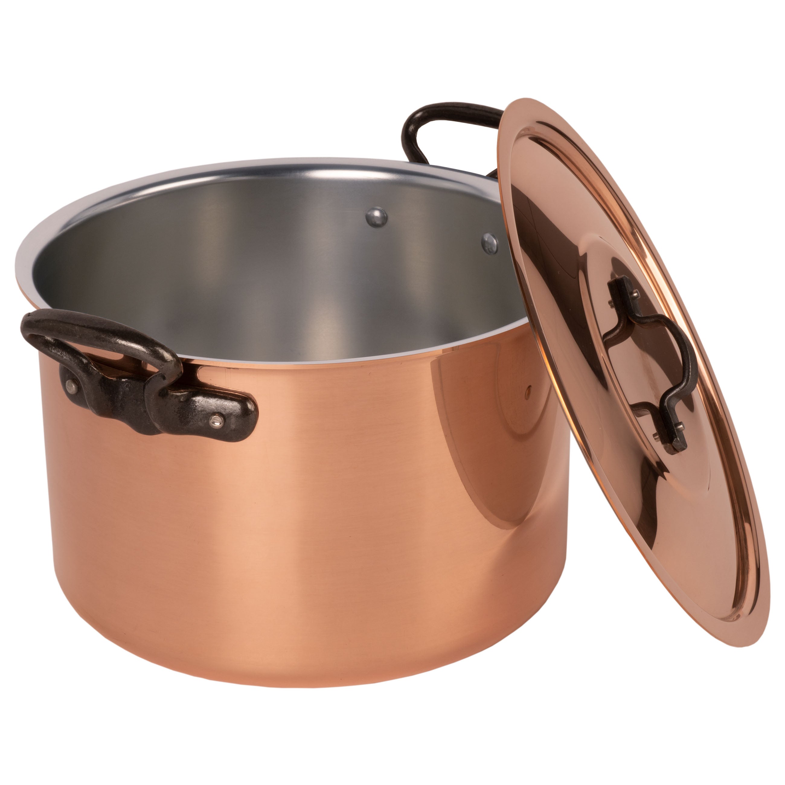 Tinned Copper Soup Pot with Higher Walls