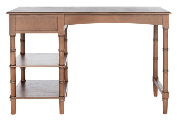 Henric 1 Drawer 2 Shelf Desk in Brown